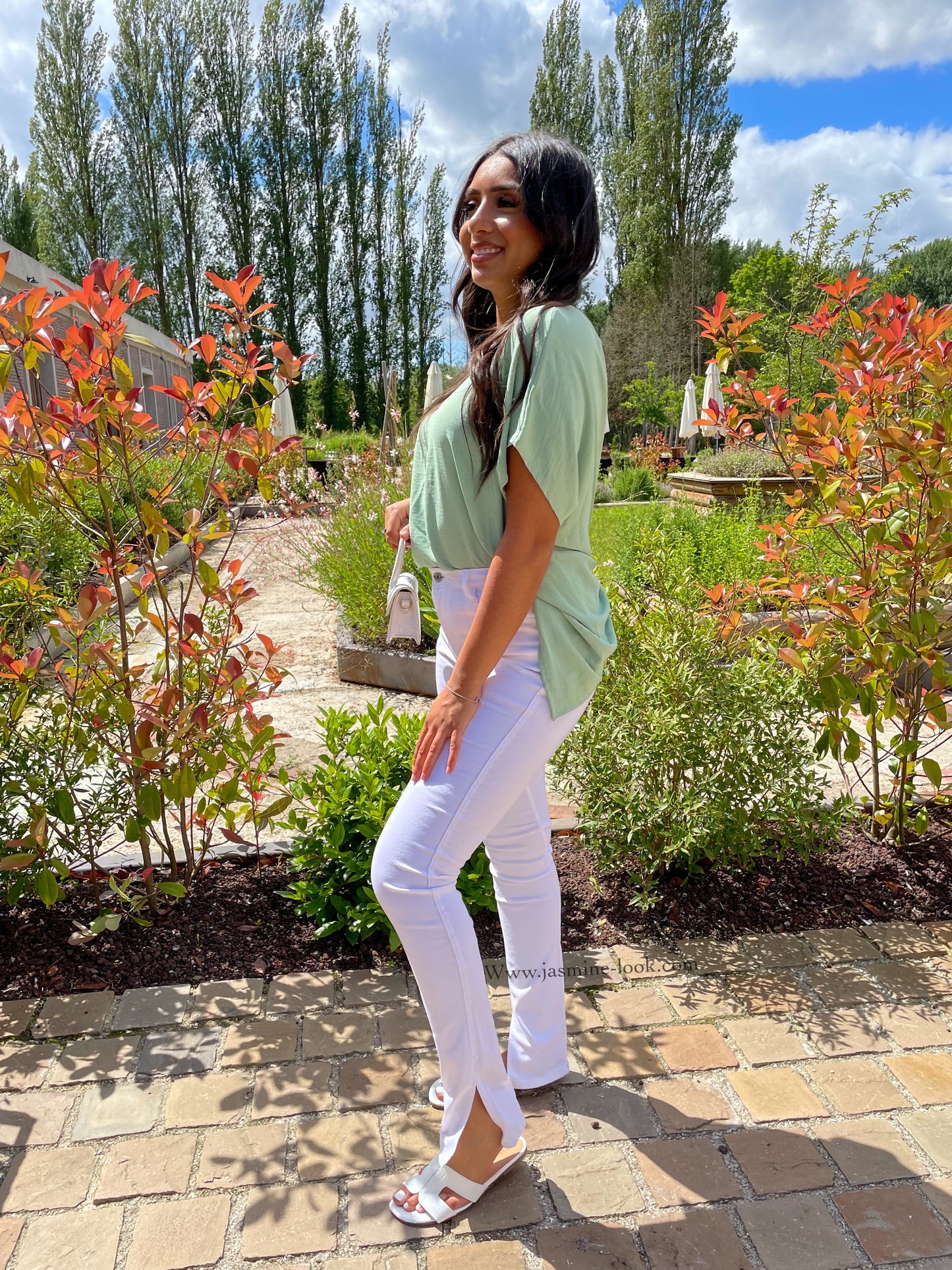 Jean Slim Fenty white