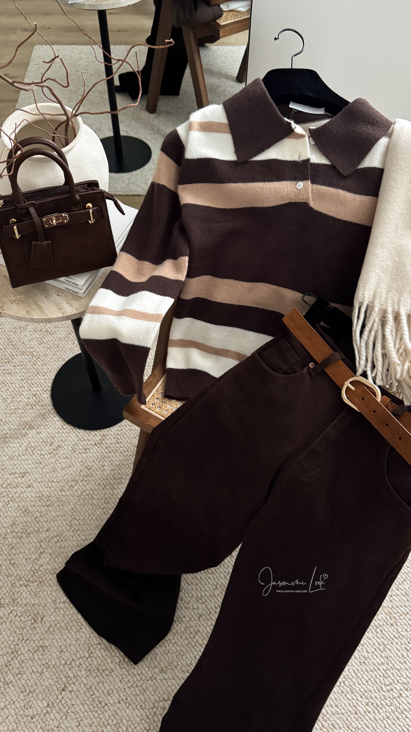 Pull polo Brun
