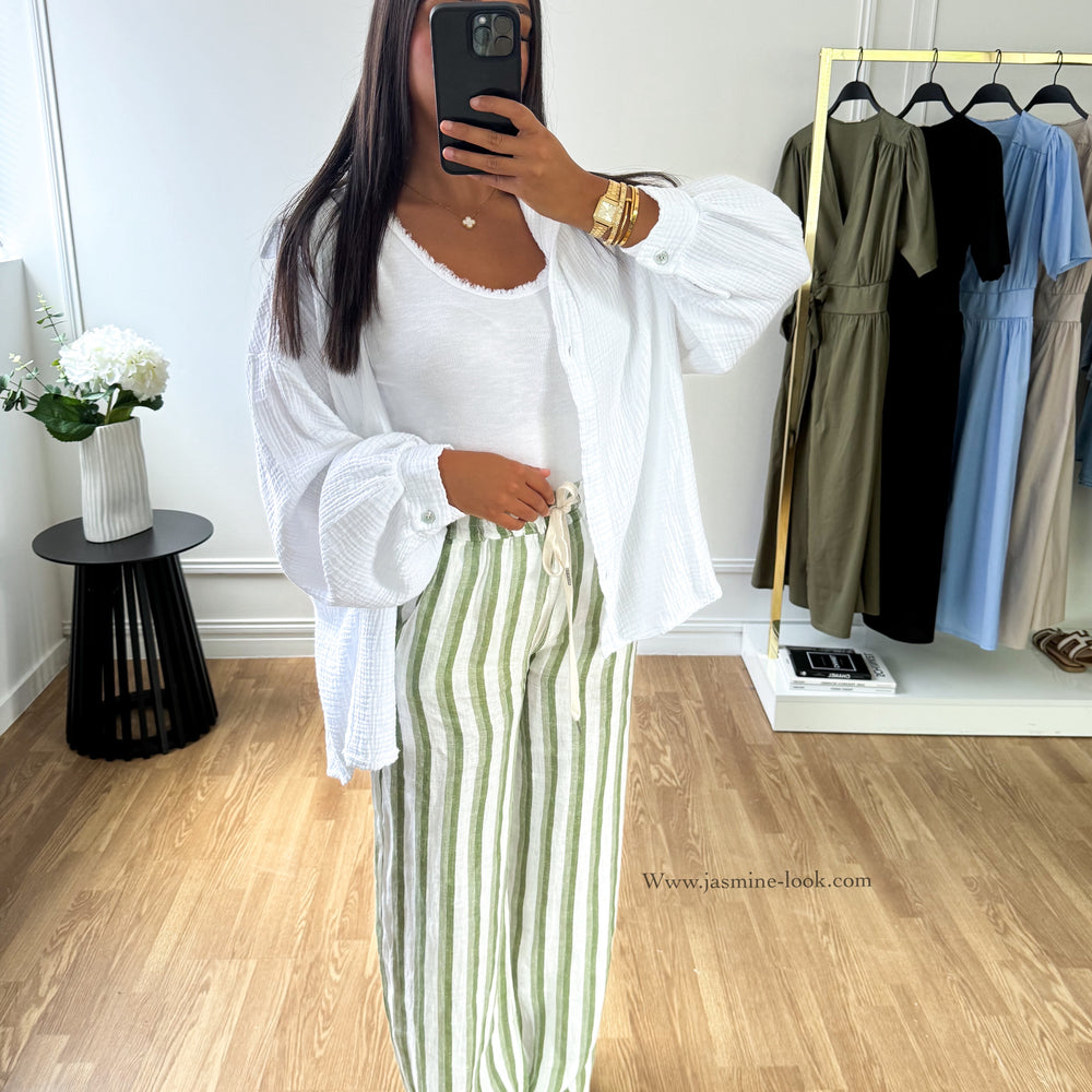 Striped linen pants (2 colors)