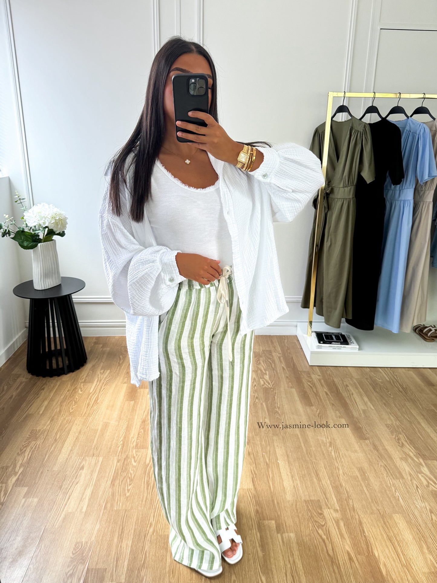 Striped linen pants (2 colors)