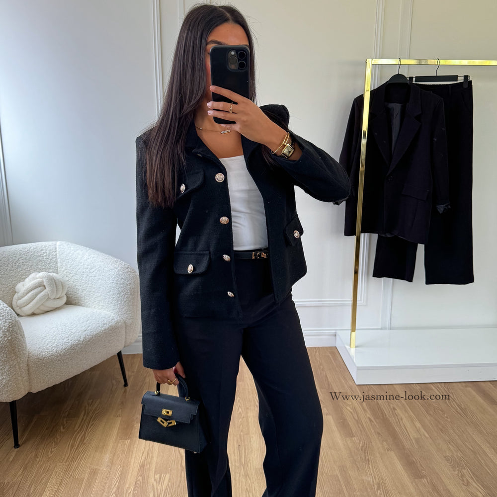 Serena Black Blazer