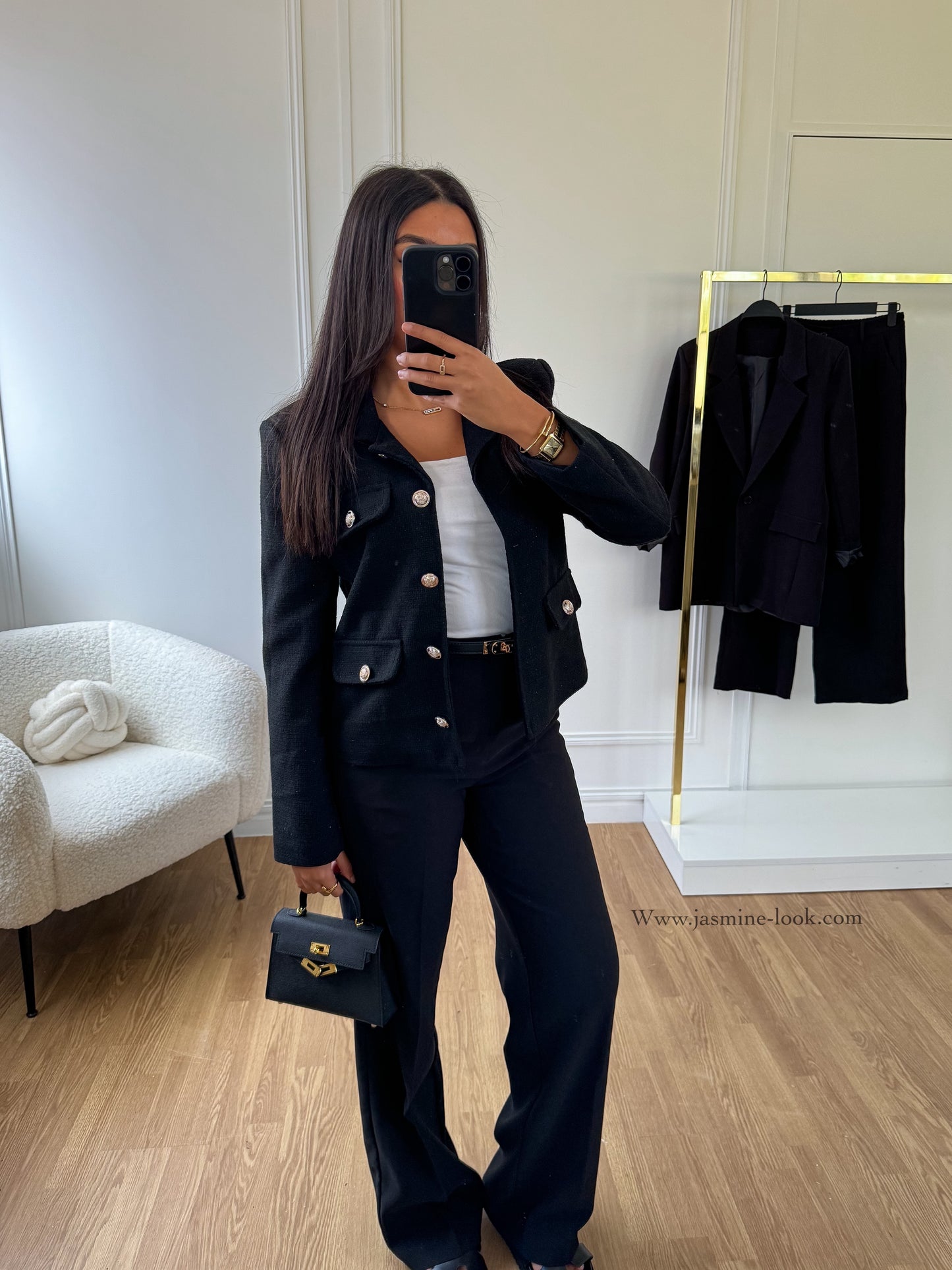 Serena Black Blazer