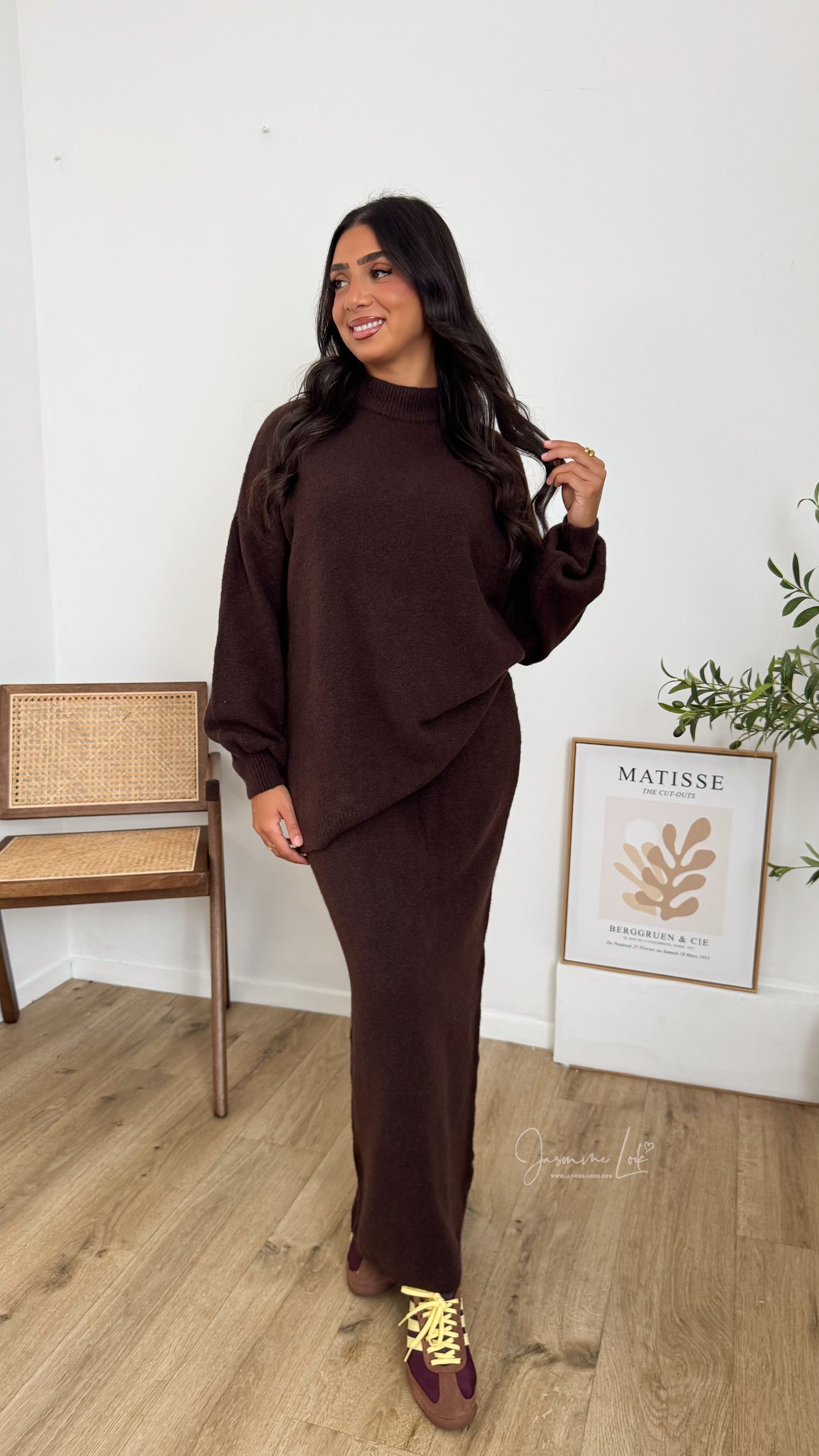 Ensemble jupe Lily marron
