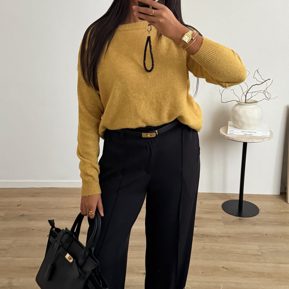 Pull season Moutarde