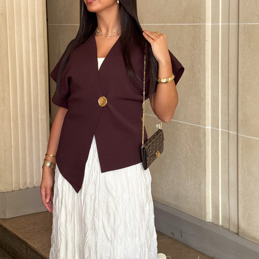 Cardigan Naora Marron