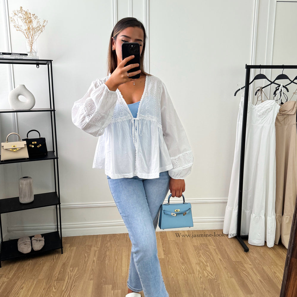 White Bohemian Blouse