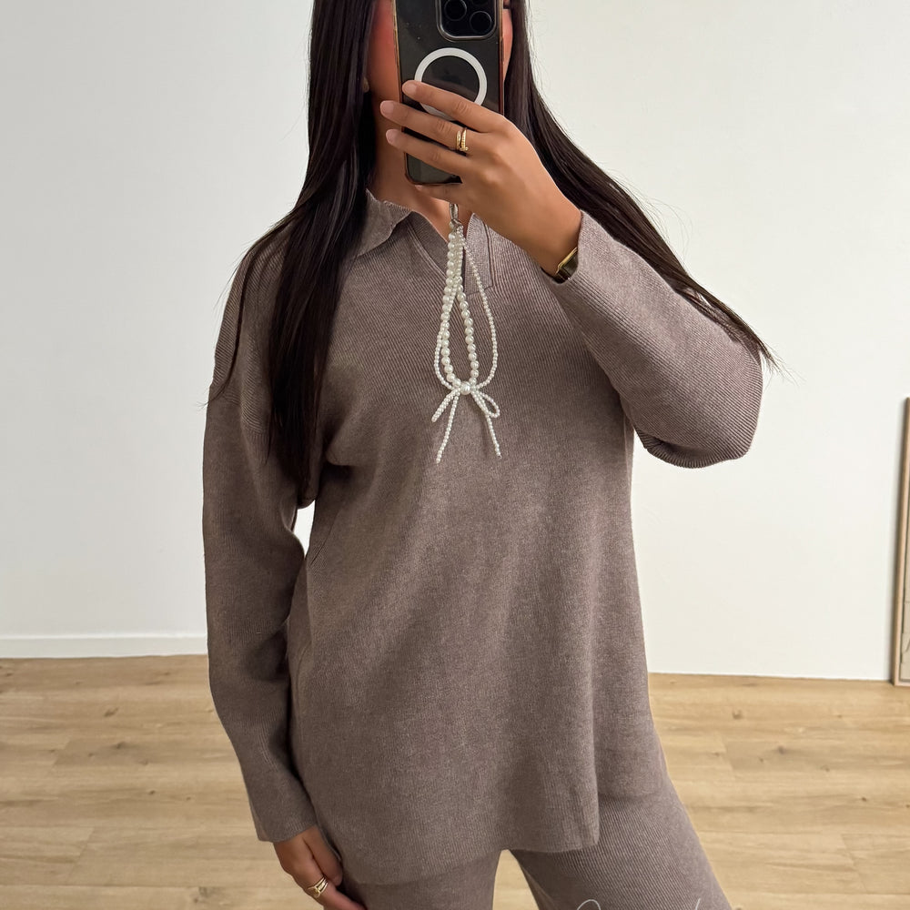 Ensemble Polo Taupe