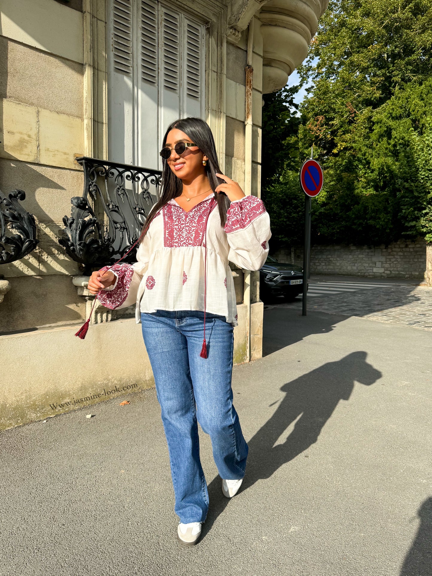 Burgundy Boho Blouse