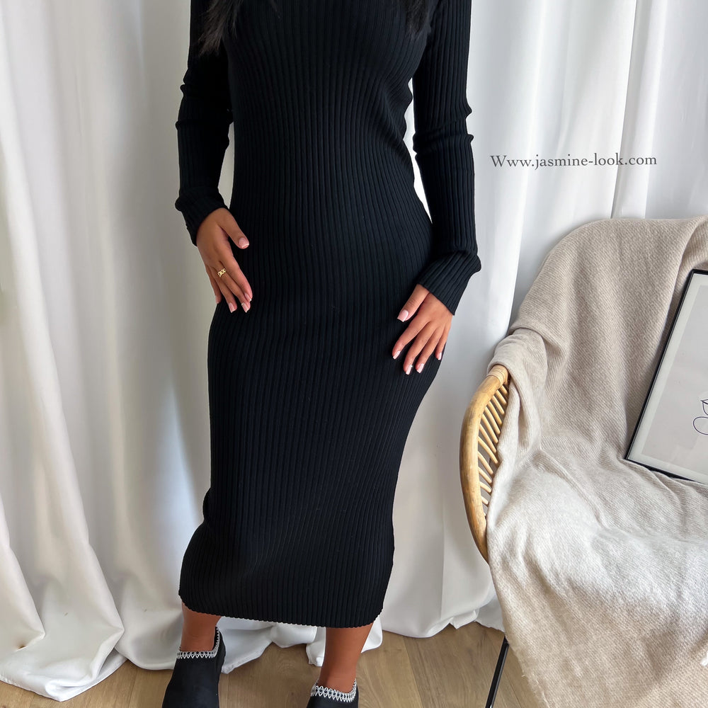 Basica black sweater dress