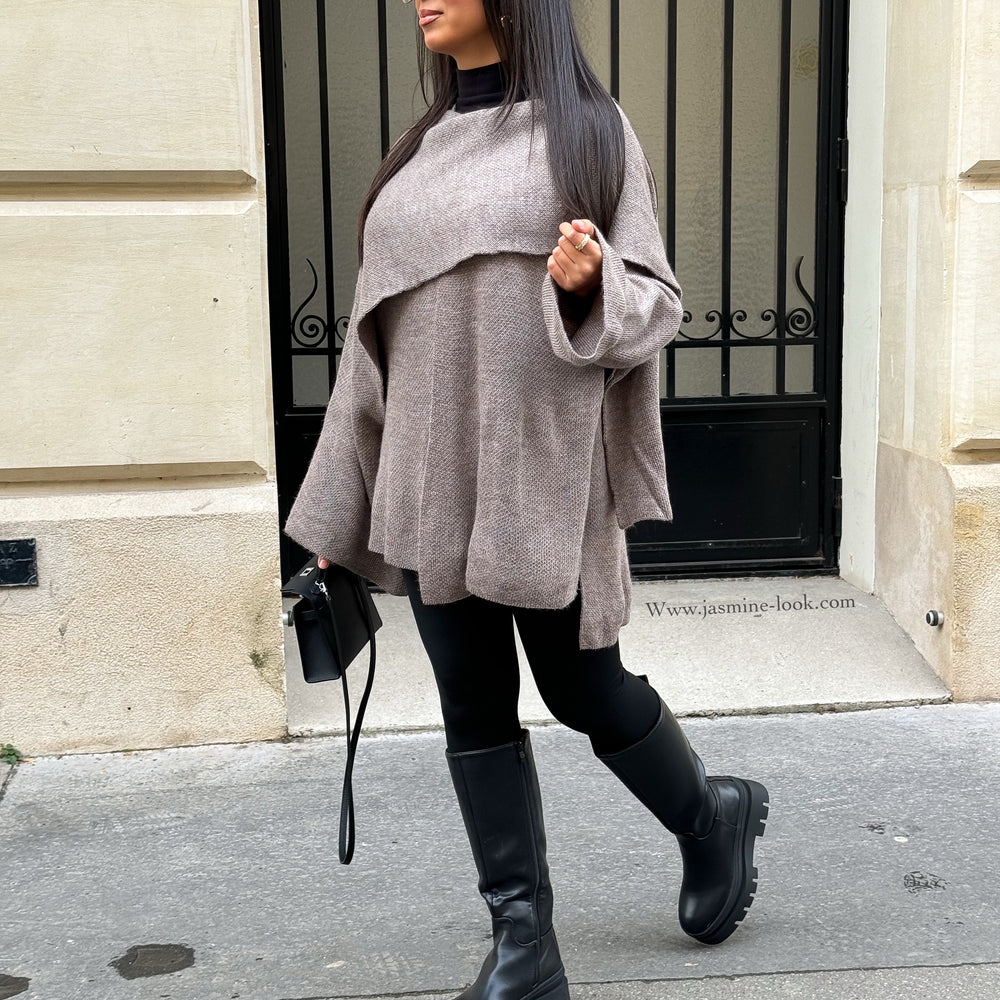 Gilet Cape Z taupe