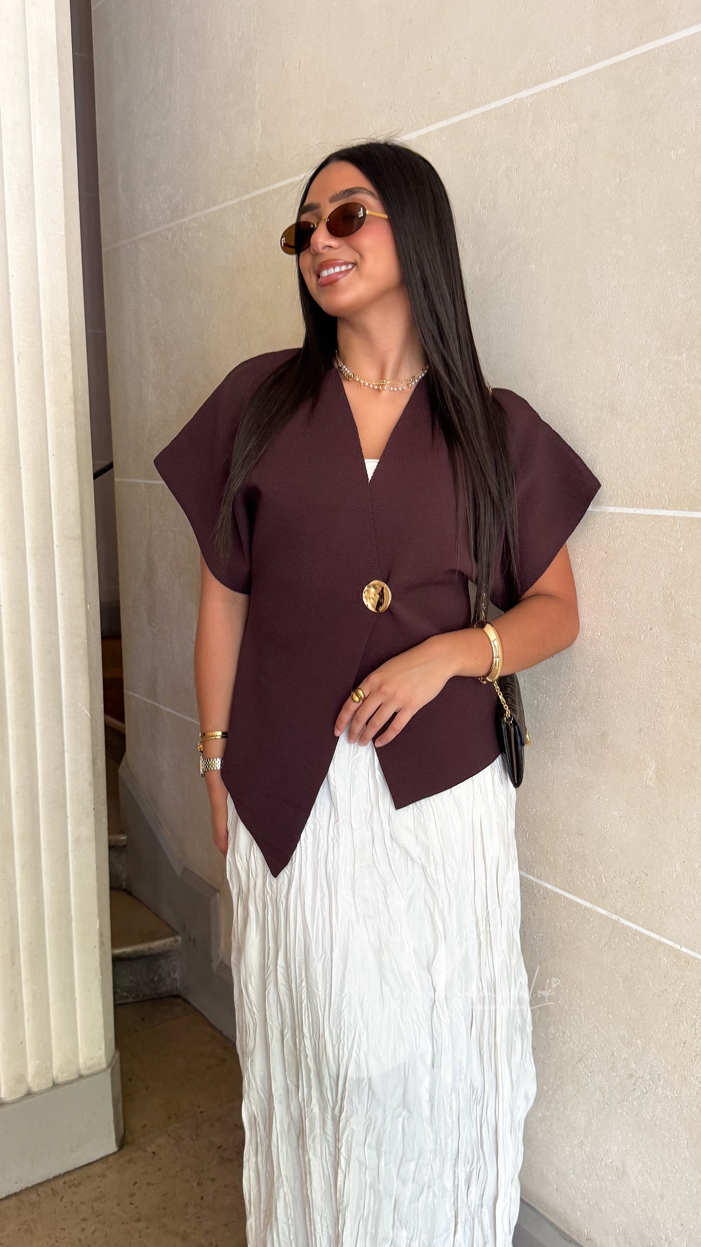 Cardigan Naora Marron