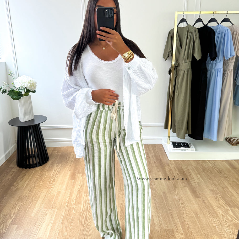 Striped linen pants (2 colors)