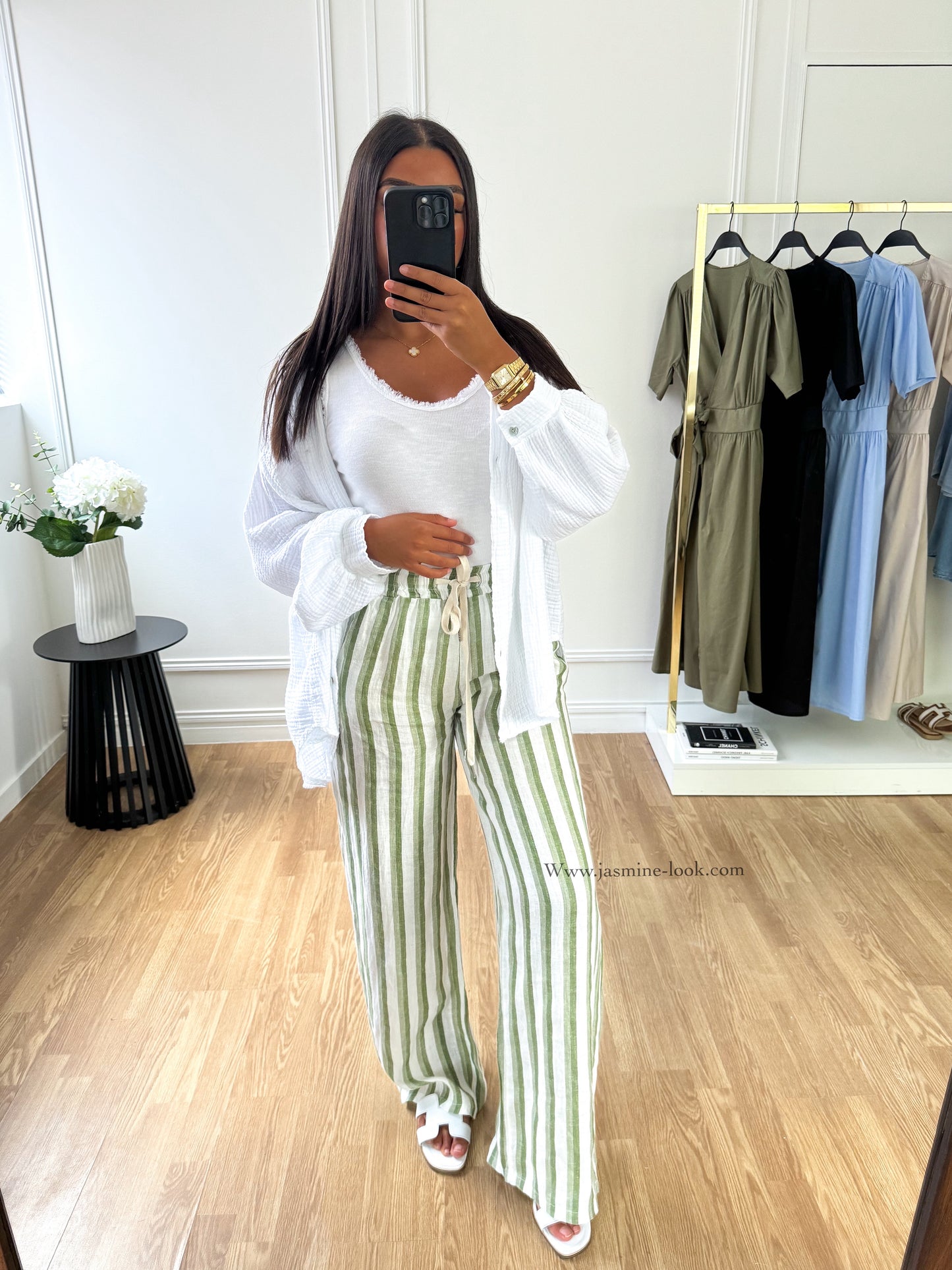 Striped linen pants (2 colors)