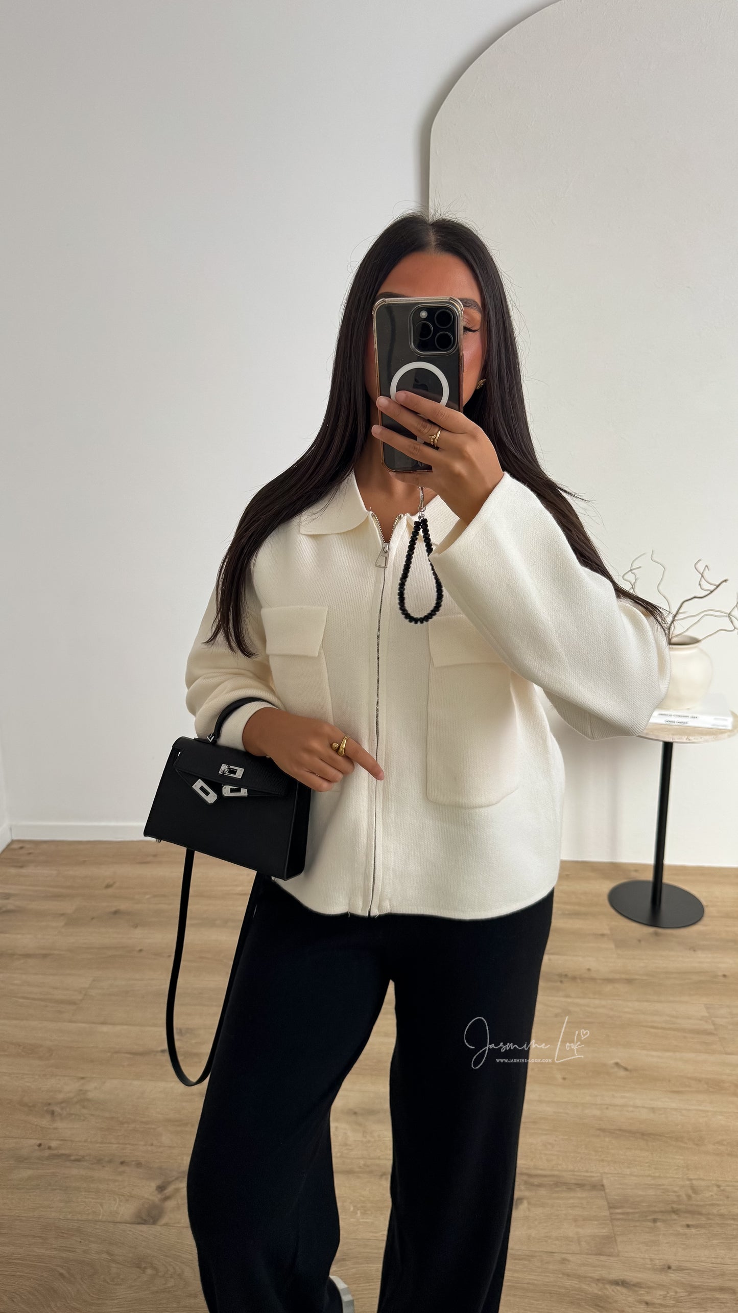 Gilet Zip Ivoire