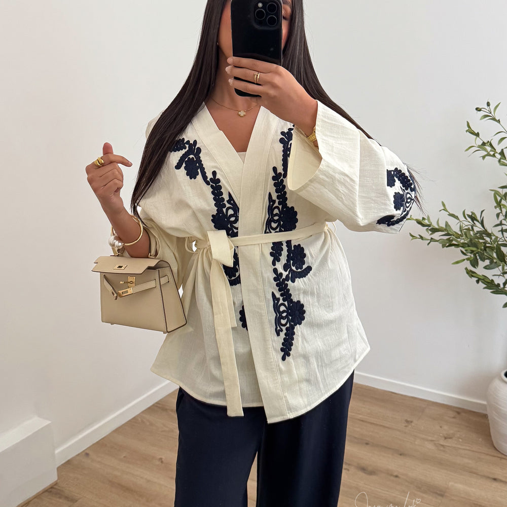Kimono Mira ivoire
