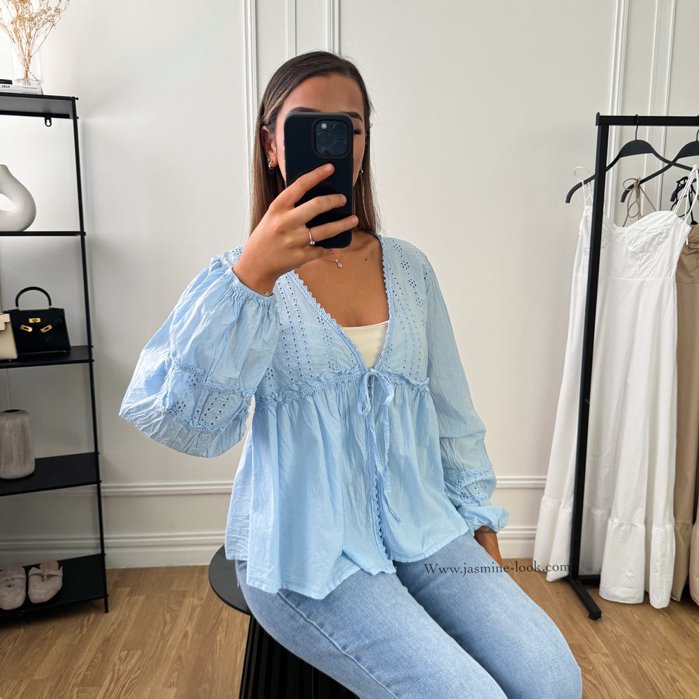 Blue Bohemian Blouse