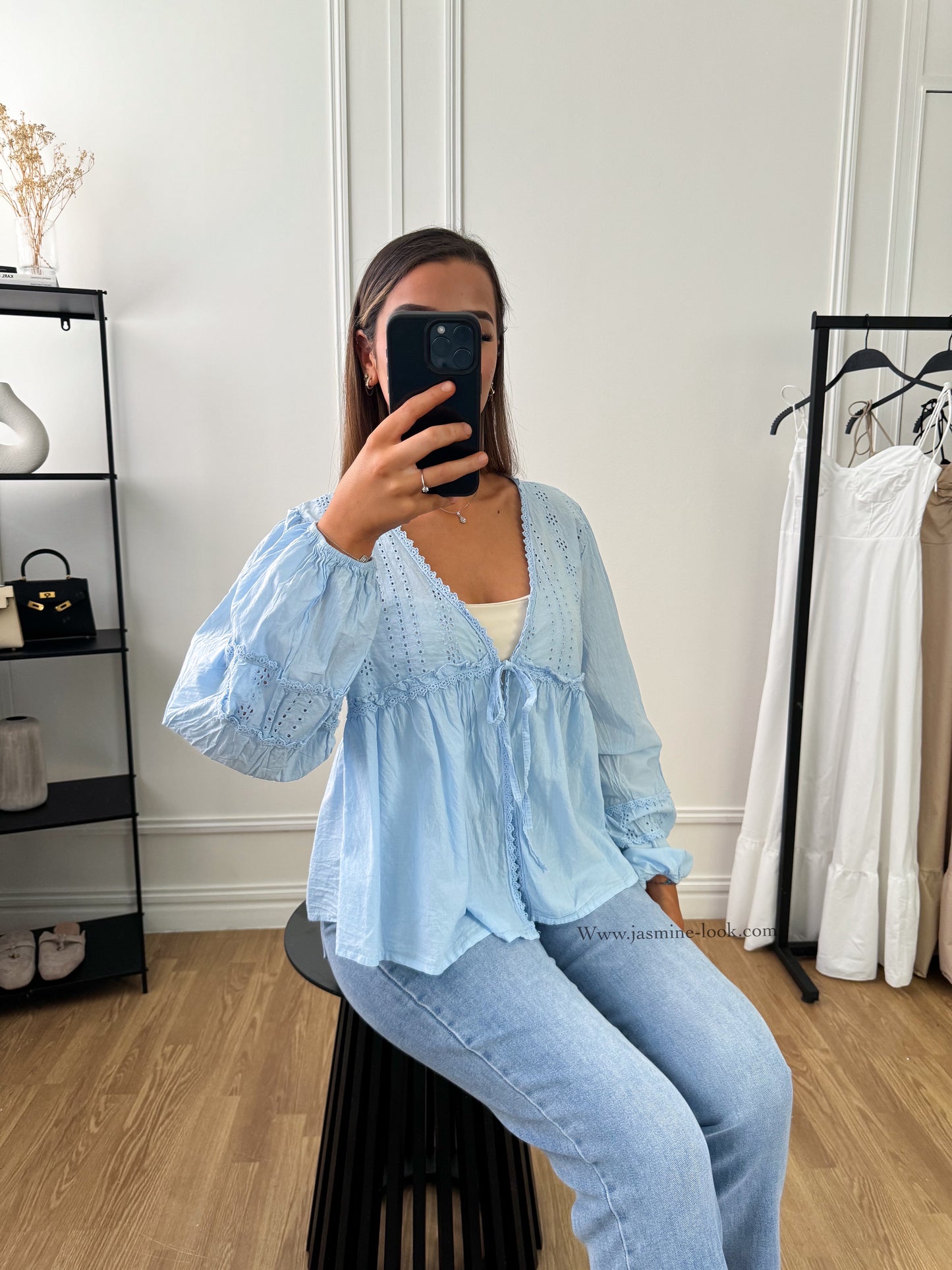 Blue Bohemian Blouse