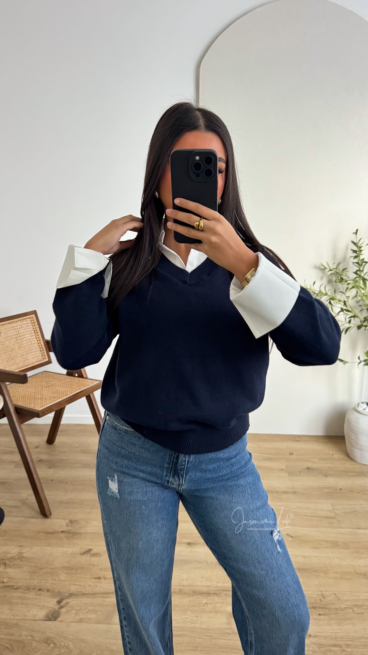 Pull Chemise | Marine