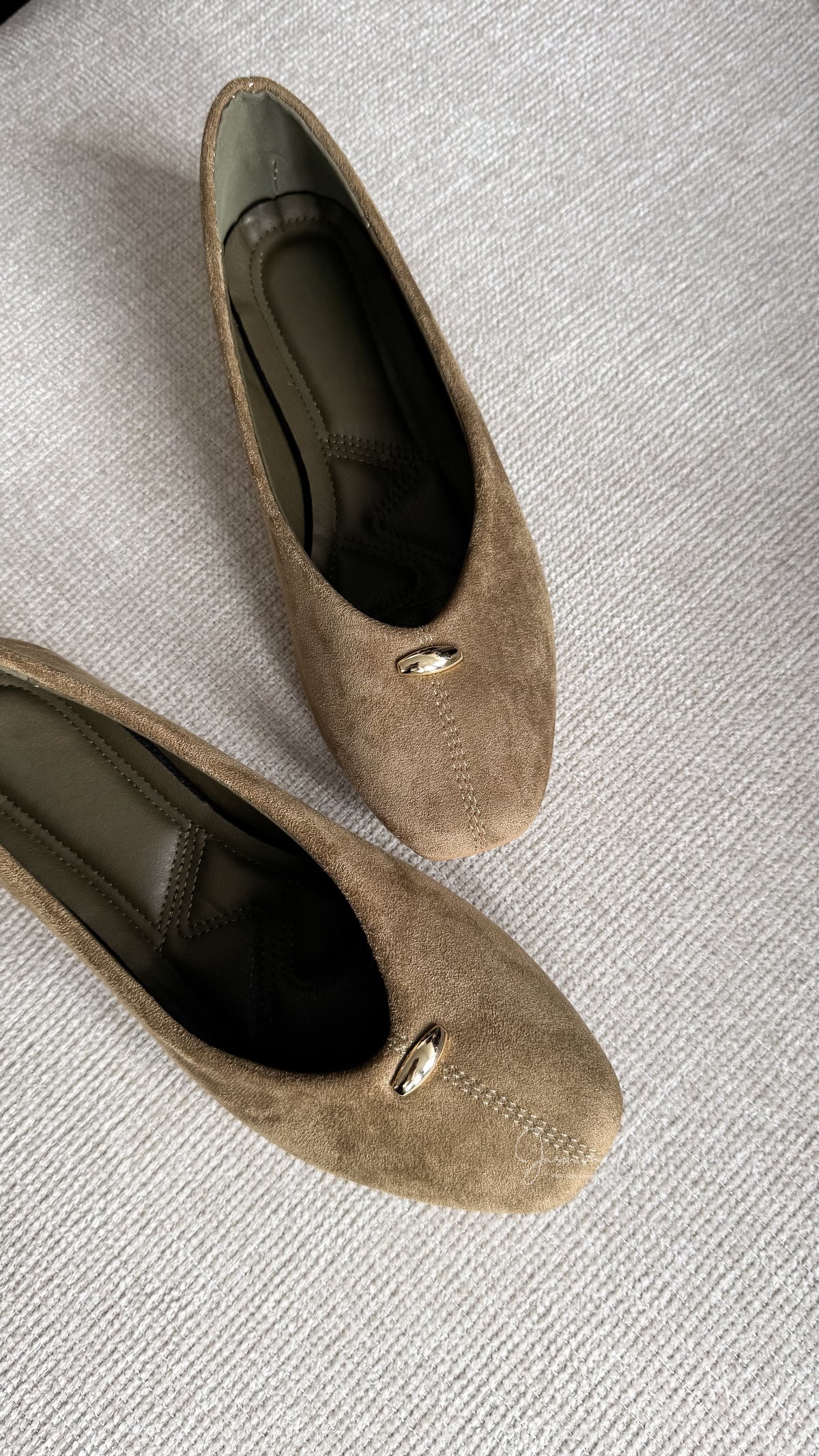 Ballerine Suède | Kaki