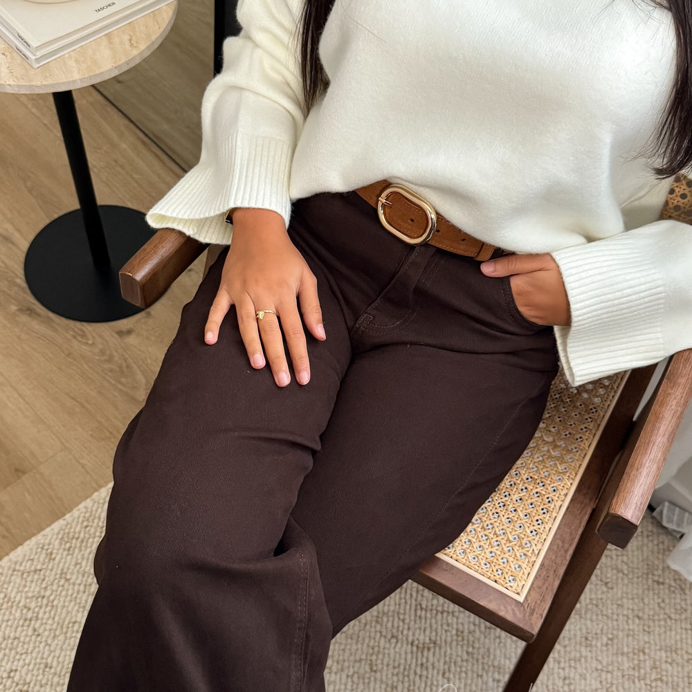 Ceinture Suède Camel