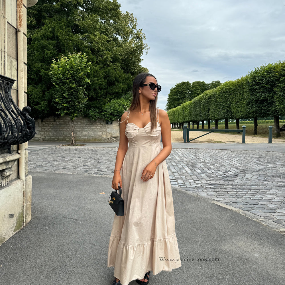 Beige Corset Dress