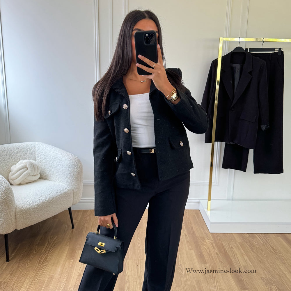 Serena Black Blazer