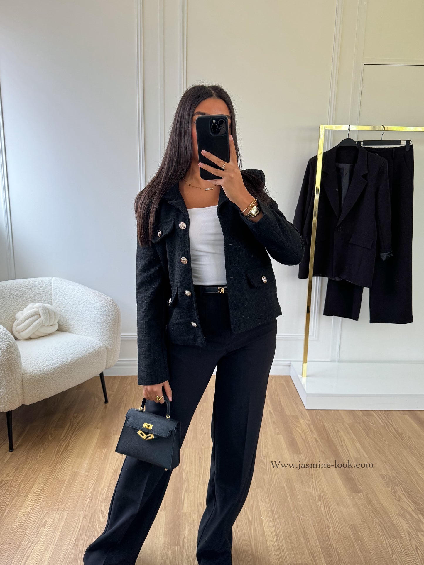 Serena Black Blazer