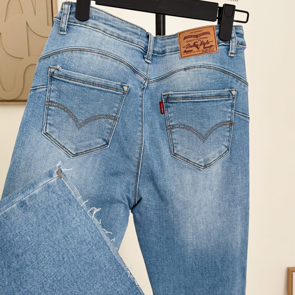 Jean flare Lewis stone délavé