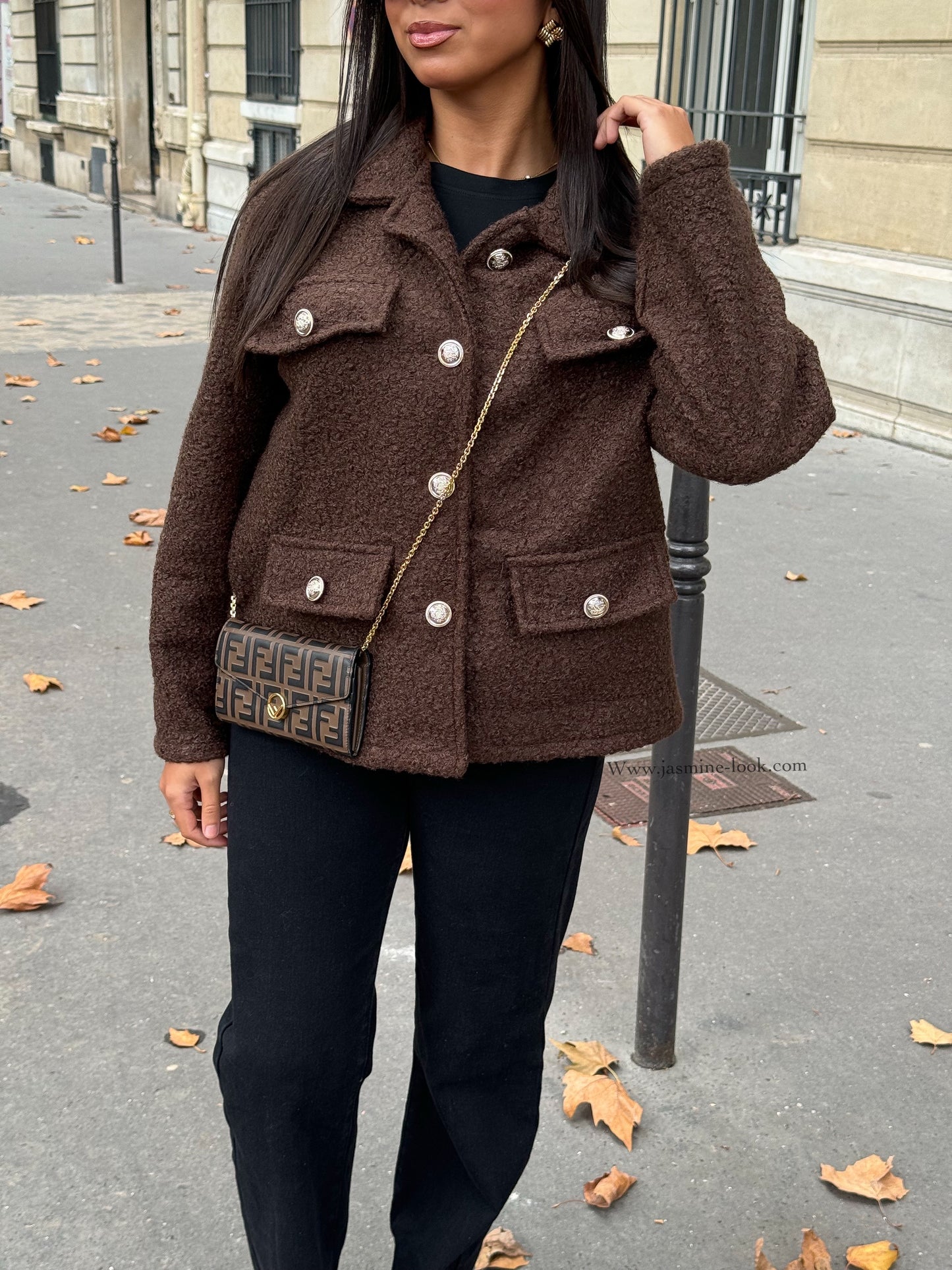 Veste Bouclette Brown