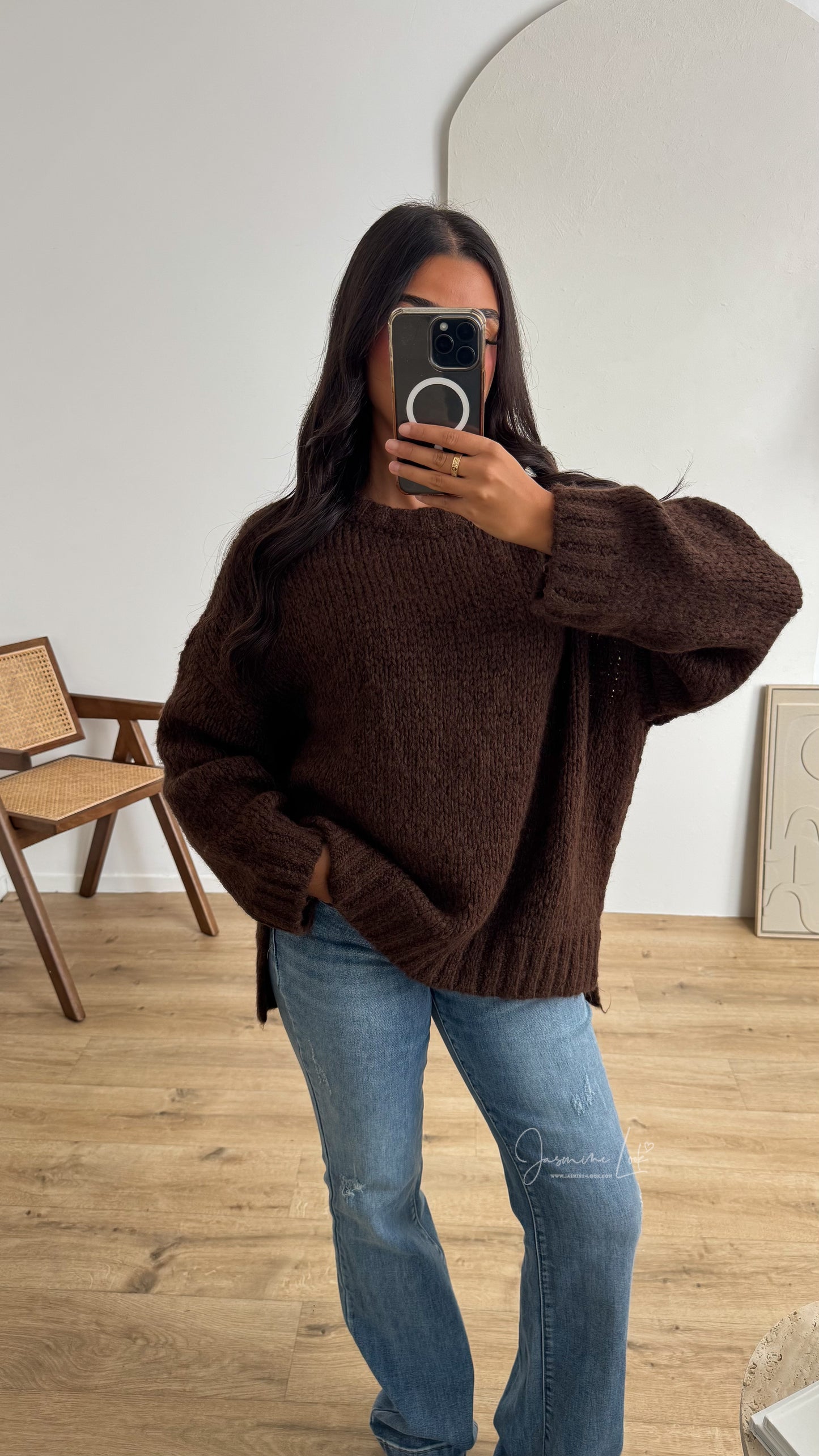 Pull Maïa marron