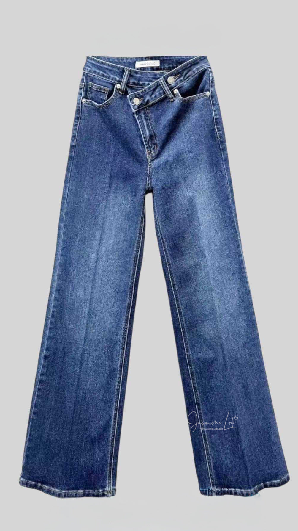 Jean Button Bluestone