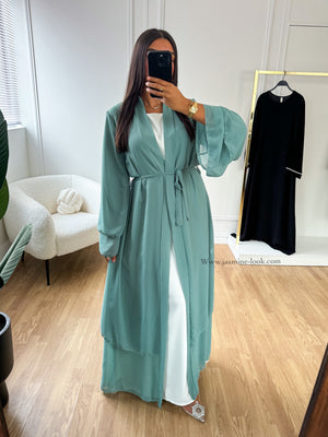 Kimono Nessma bleu/vert