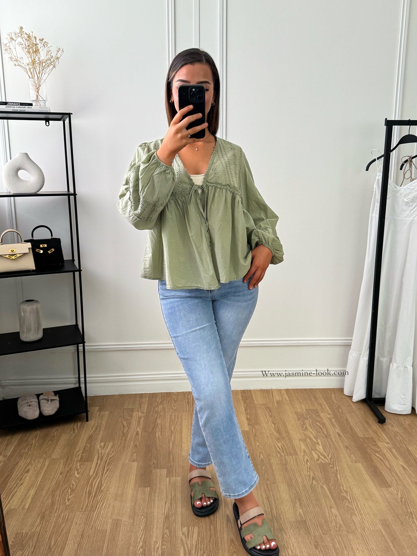 Khaki Bohemian Blouse