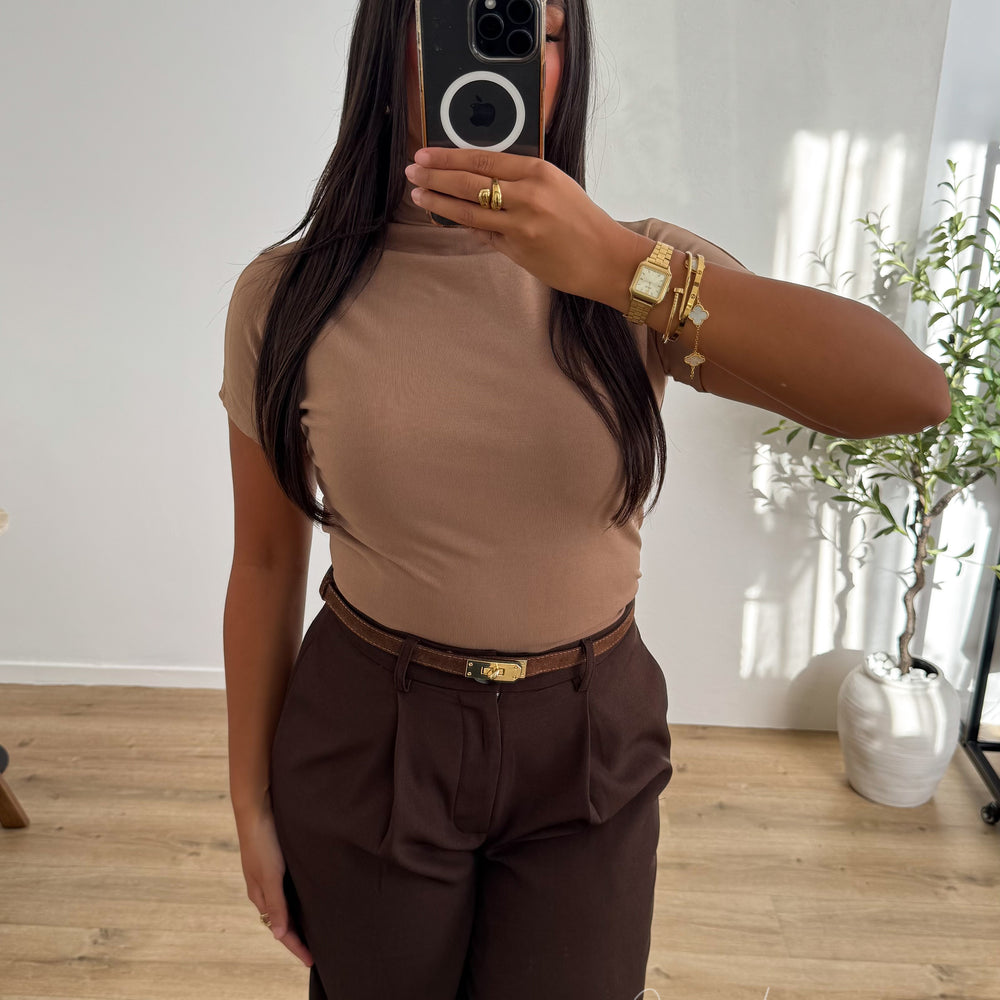 Top Molletoné Camel