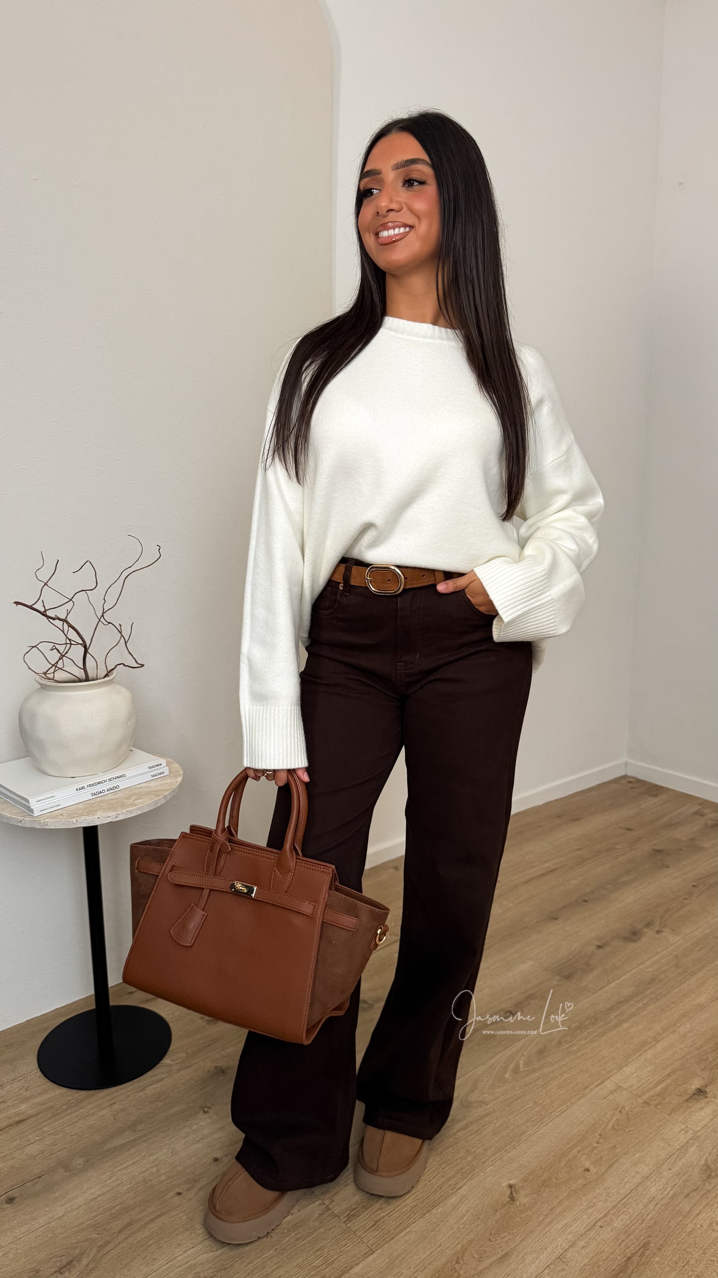 Jean Wide Marron