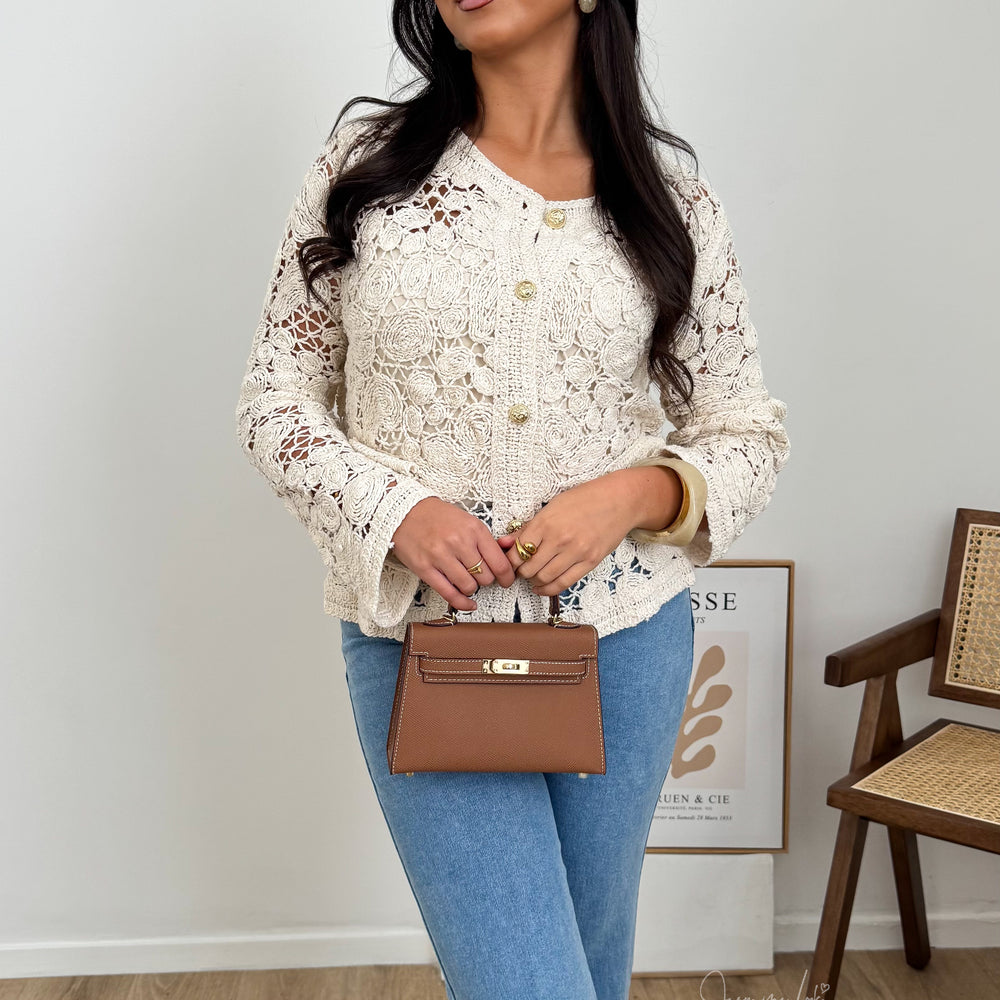 Cardigan crochet Énora