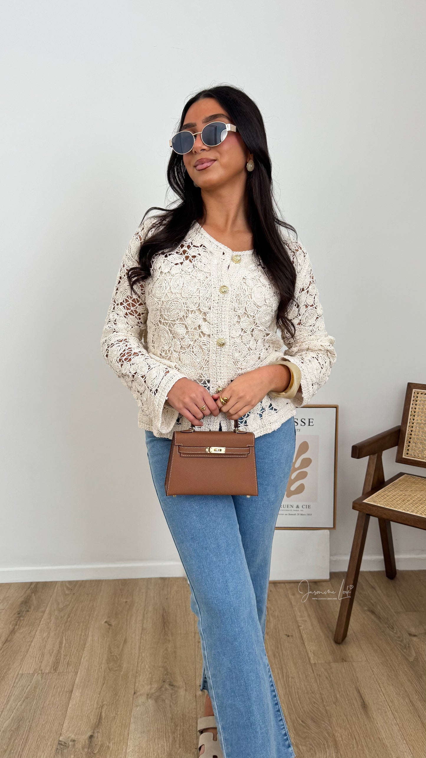Cardigan crochet Énora