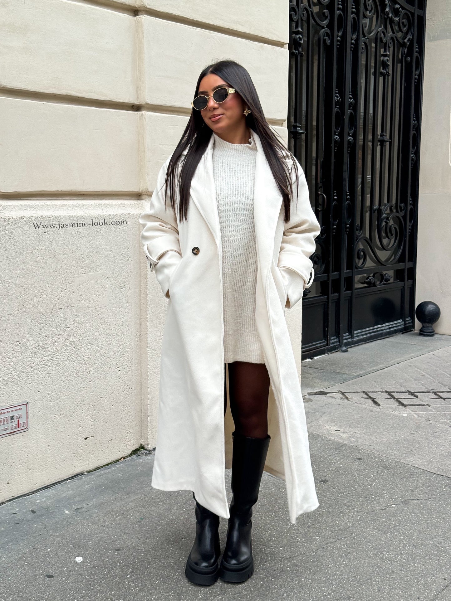 Ivory Z long coat