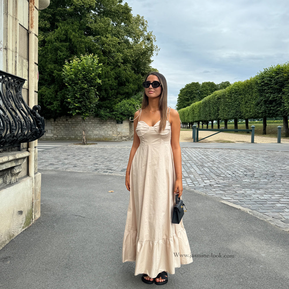 Beige Corset Dress