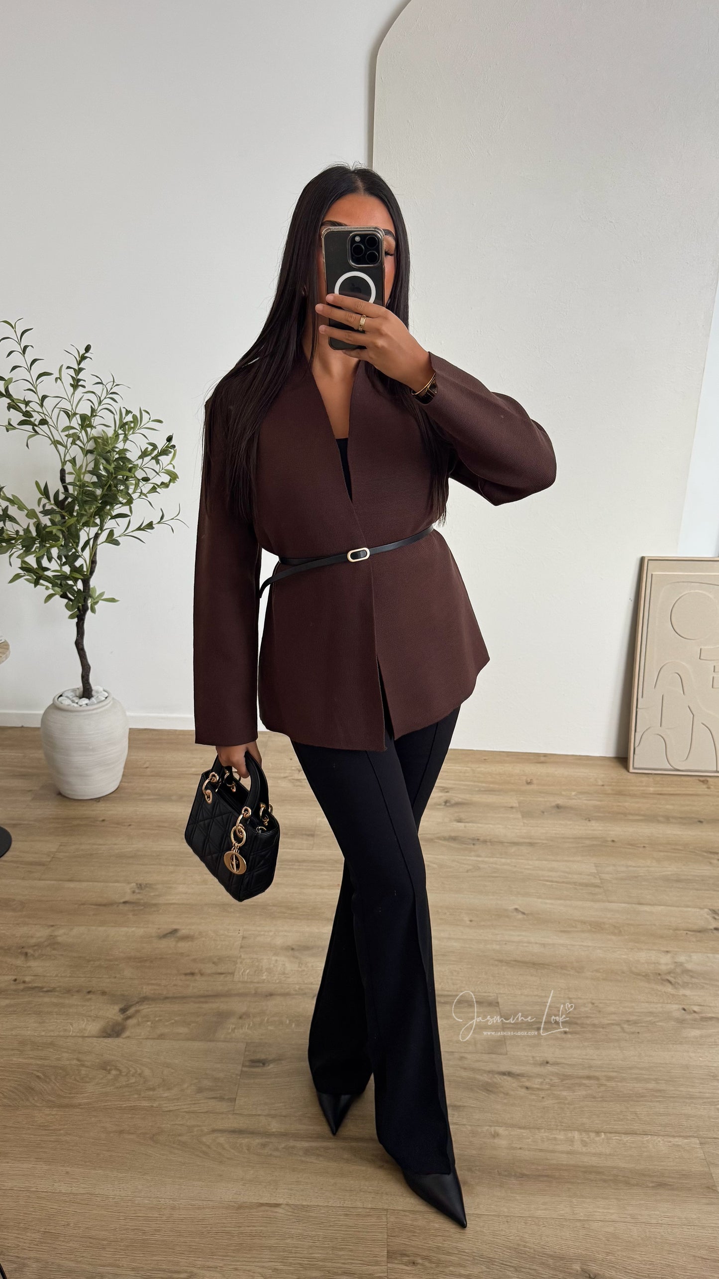 Cardigan Livia marron