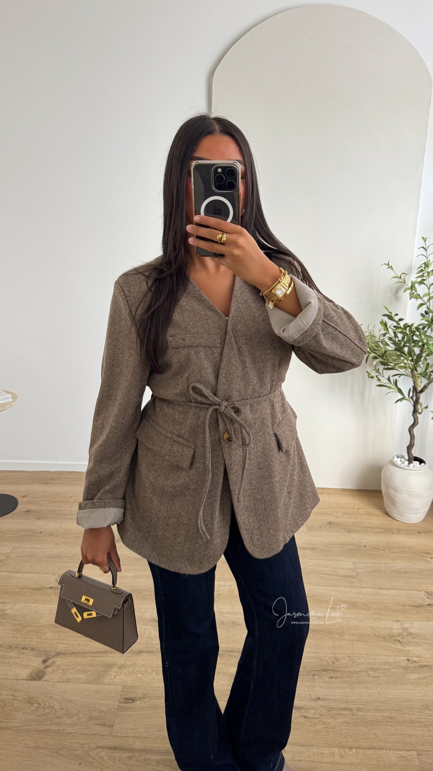 Blazer à chevrons