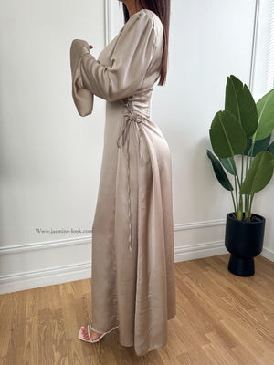 Robe Satin Esme taupe