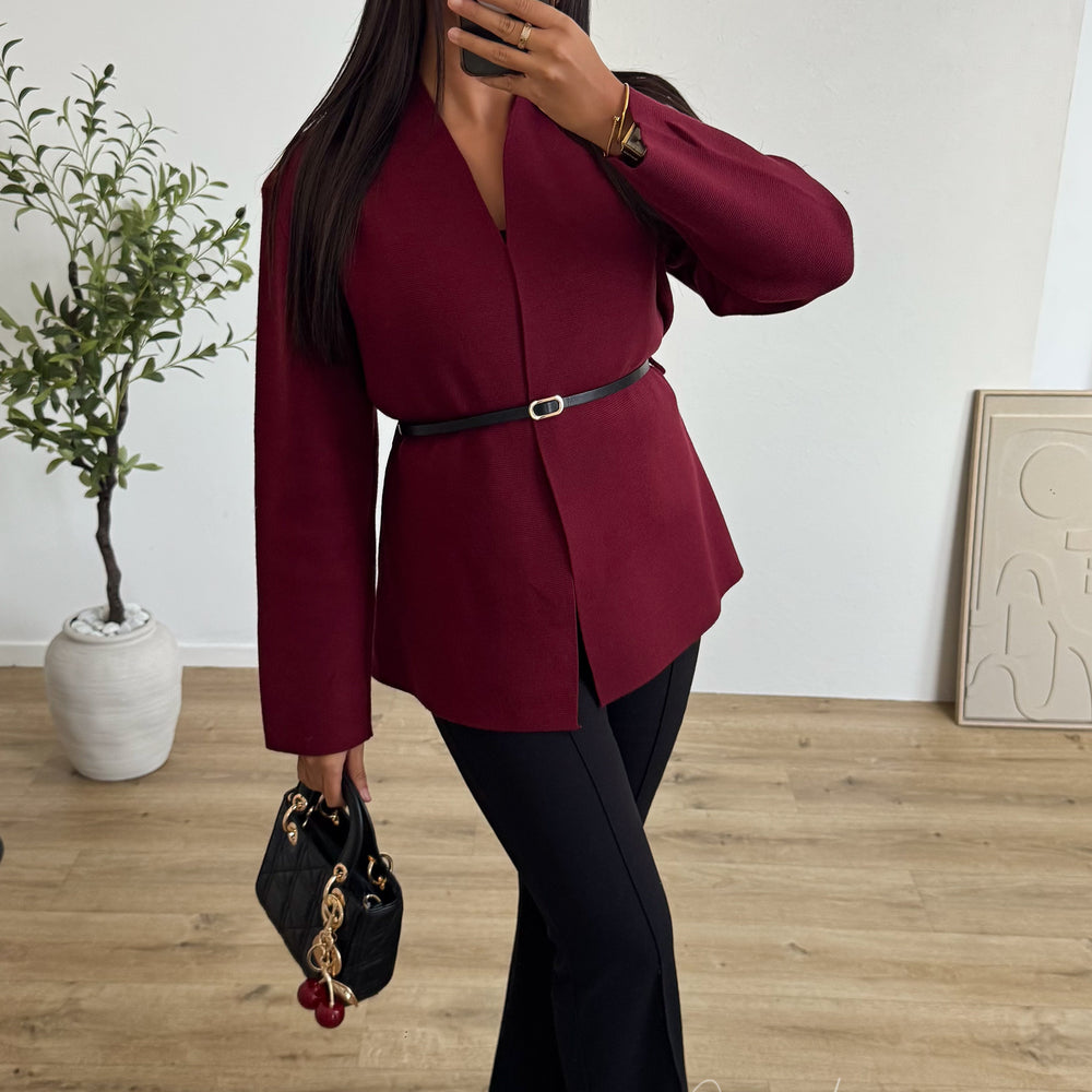 Cardigan Livia bordeaux