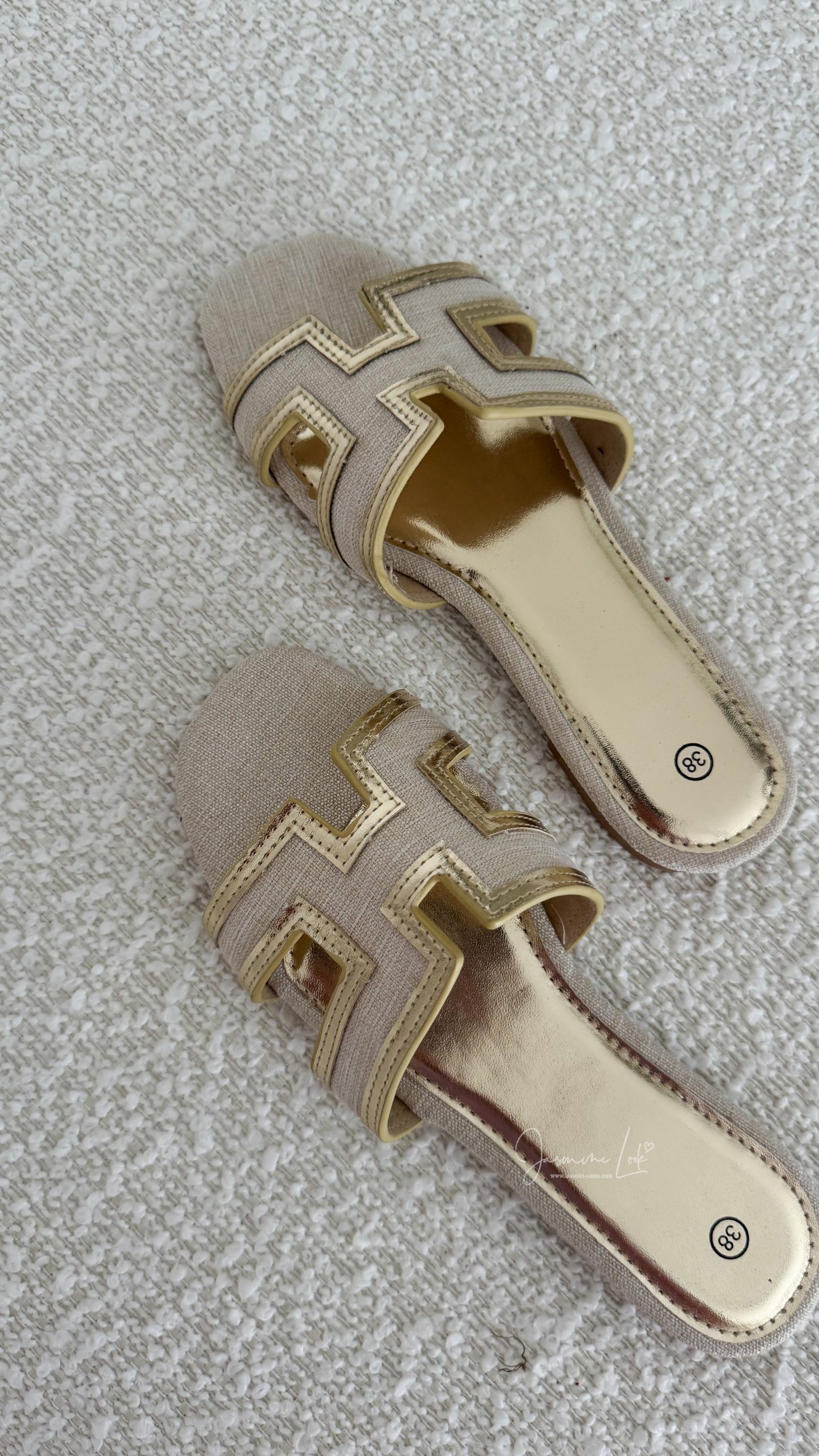 Sandales H Linen Gold