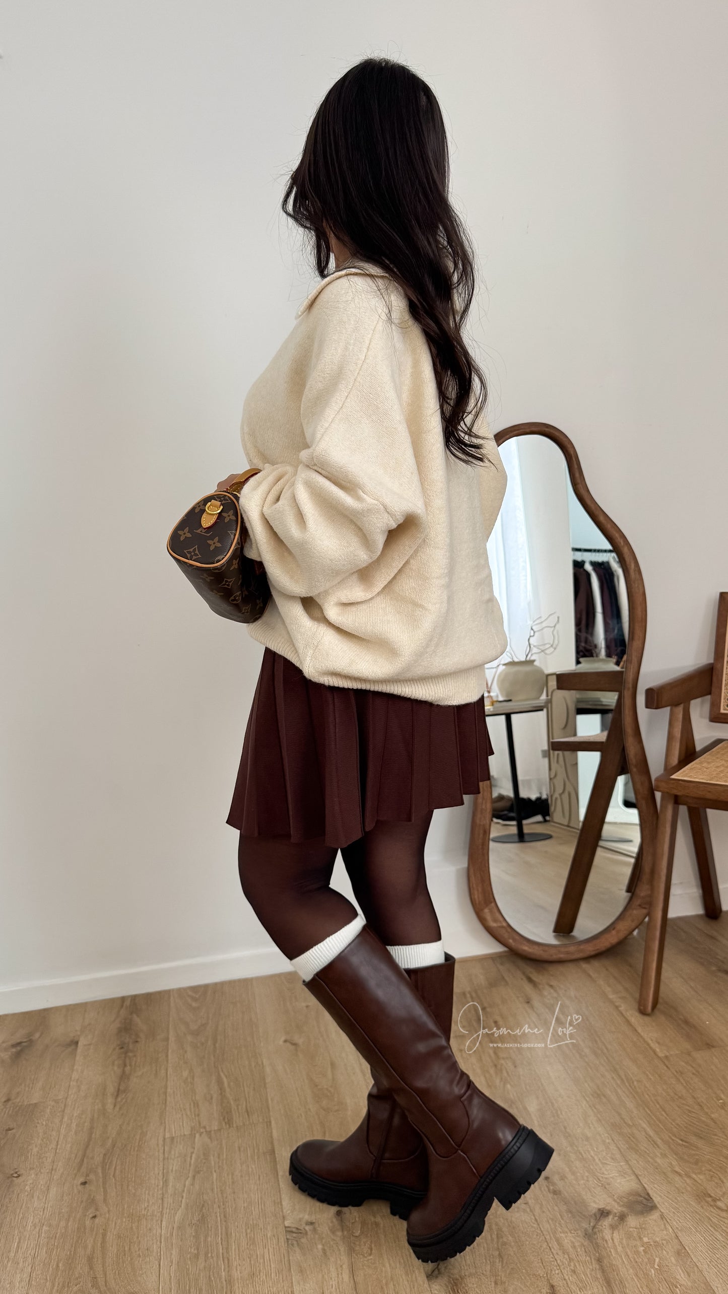 Botte Plateforme | marron