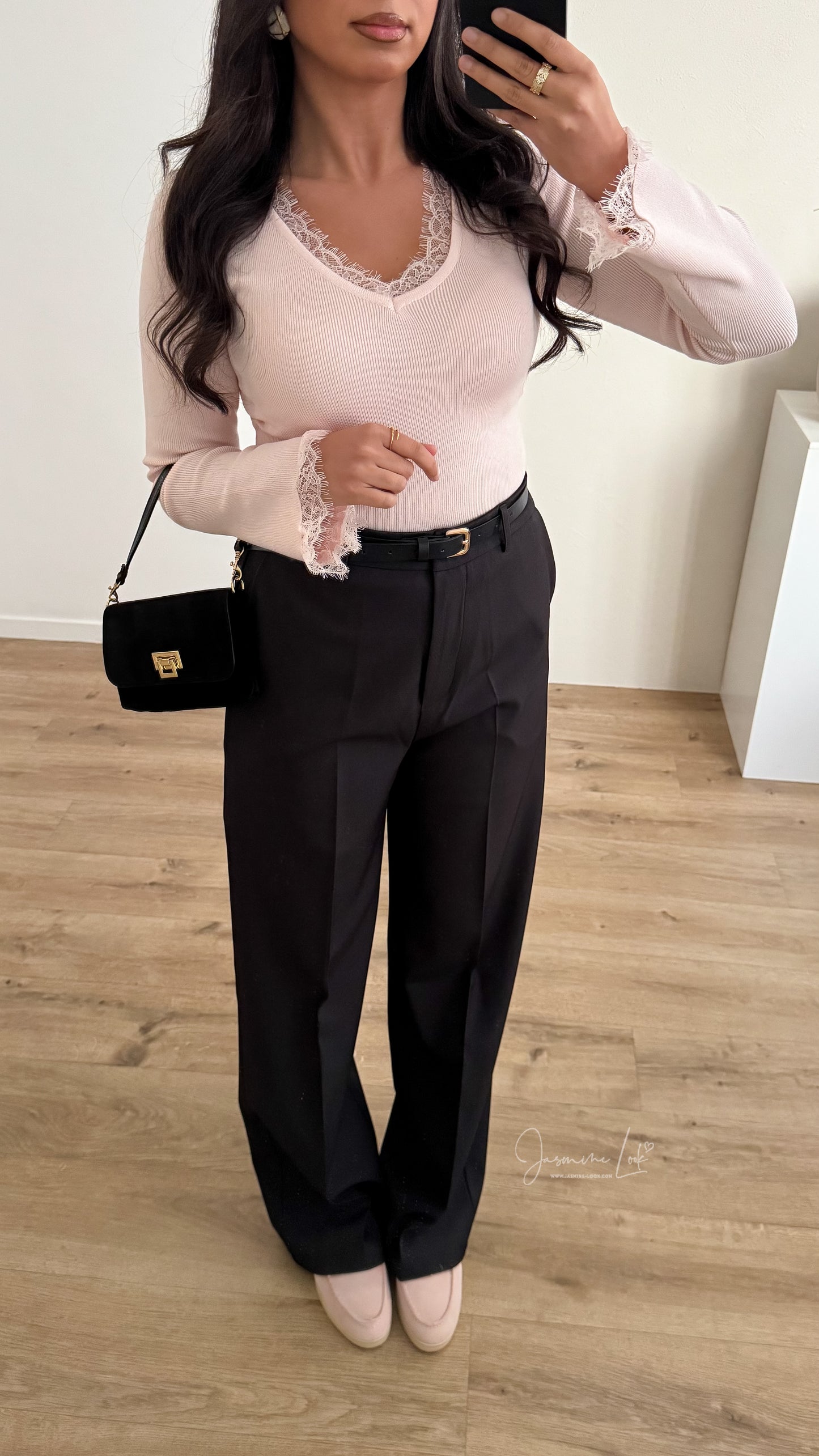 Pull Coty lace | Rose