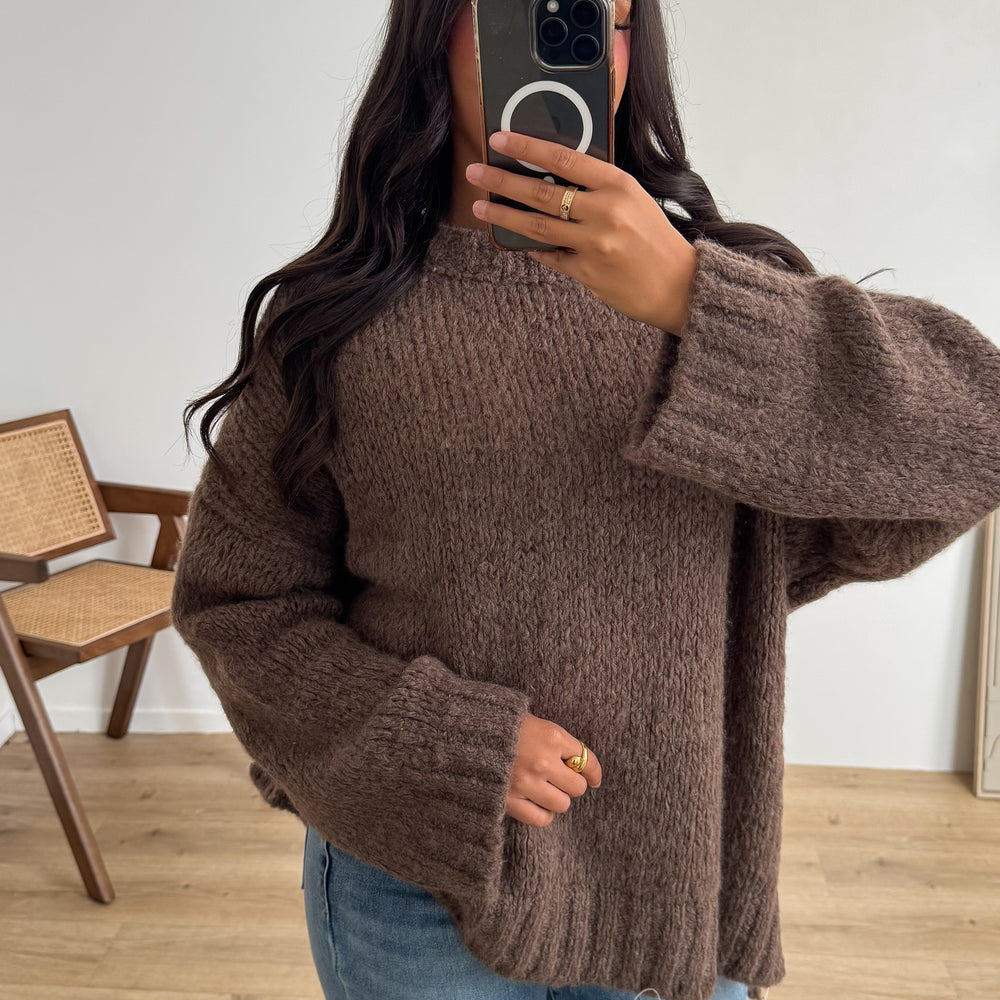 Pull Maïa taupe