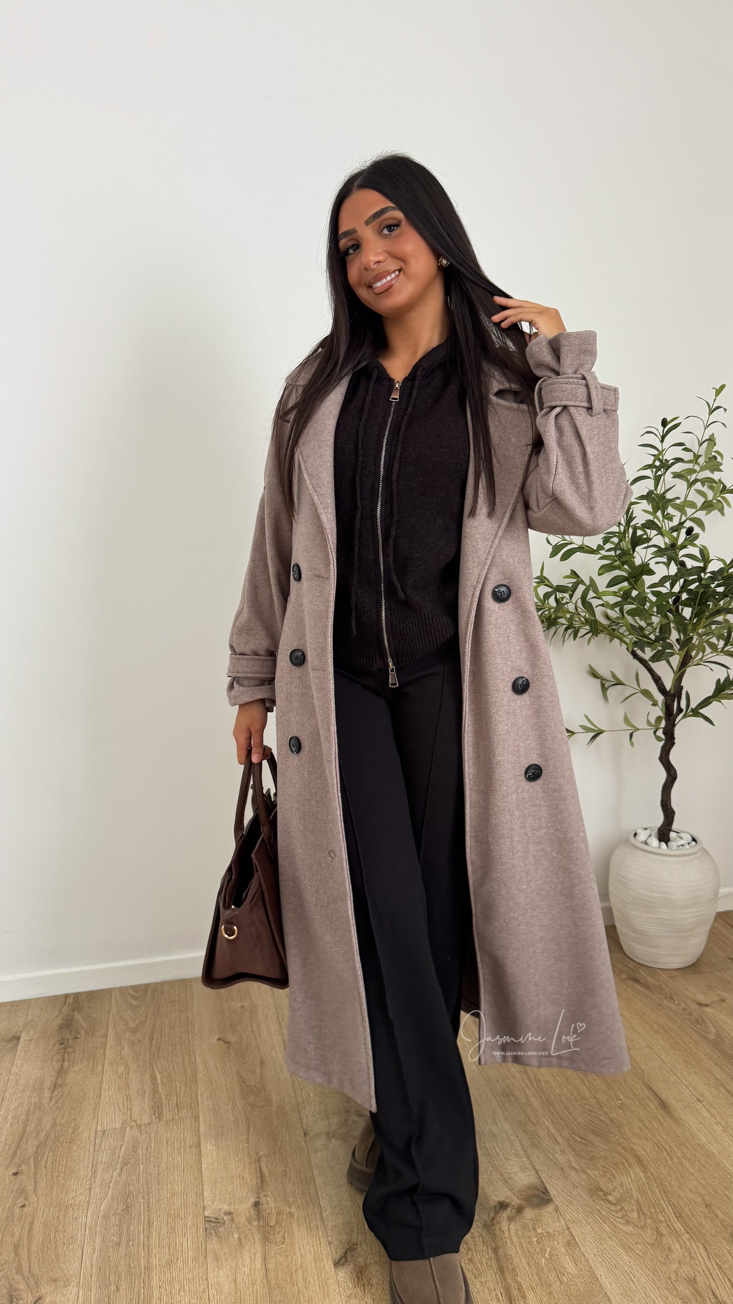 Manteau Amaya | Taupe
