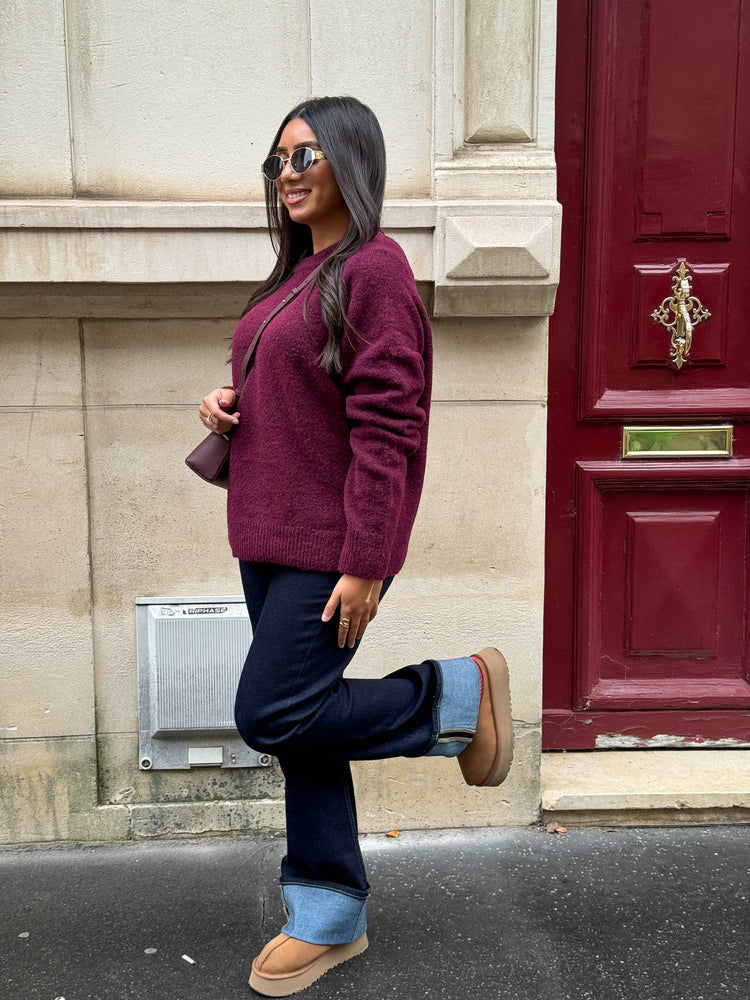 Pull Douceur bordeaux