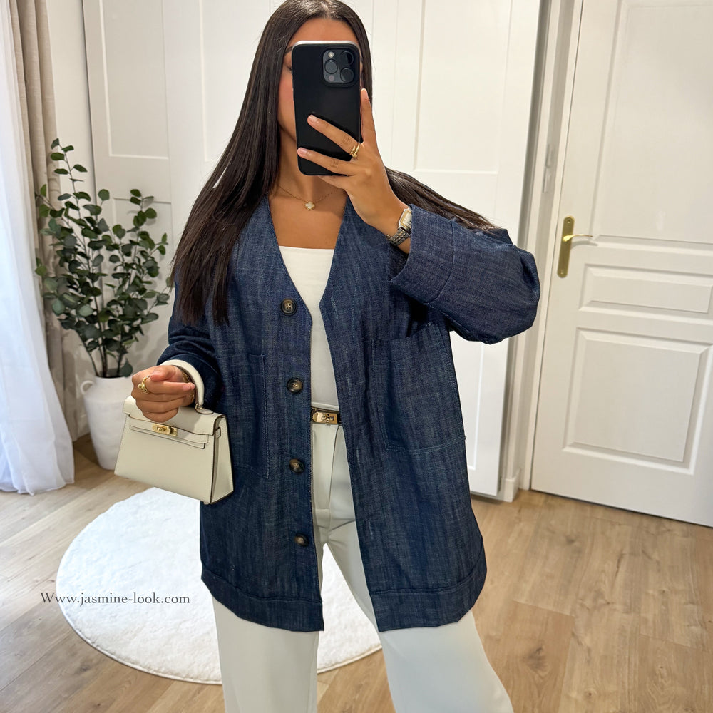 Oversized denim jacket